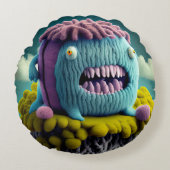 Coussins rond Wool Monster ラウンドクッション (正面)