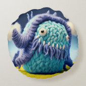 Coussins rond Wool Monster ラウンドクッション (裏面)
