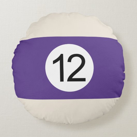 Coussins Ronds Boule de Billard #12 ラウンドクッション (正面)