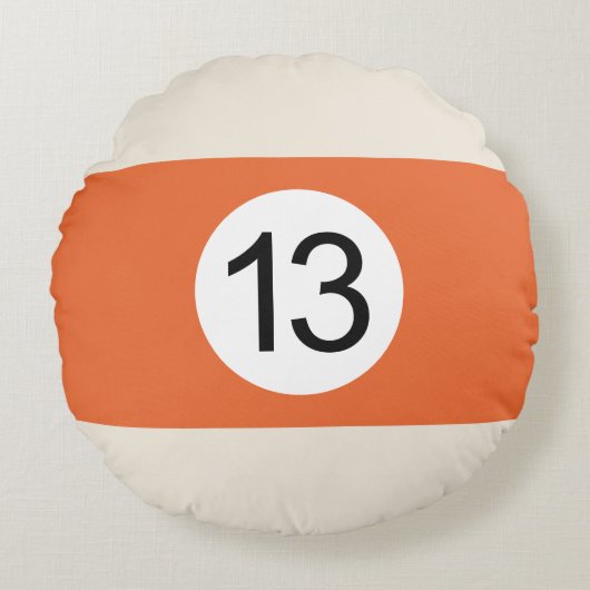 Coussins Ronds Boule de Billard #13 ラウンドクッション (正面)