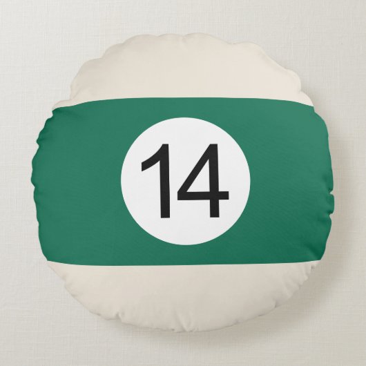 Coussins Ronds Boule de Billard #14 ラウンドクッション (正面)