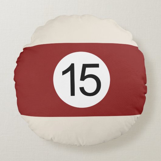 Coussins Ronds Boule de Billard #15 ラウンドクッション (正面)