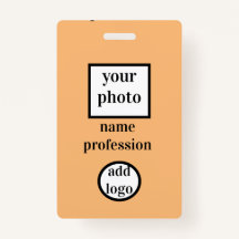 coutam employee photo,バーコード，ロゴ，ネームバッジ