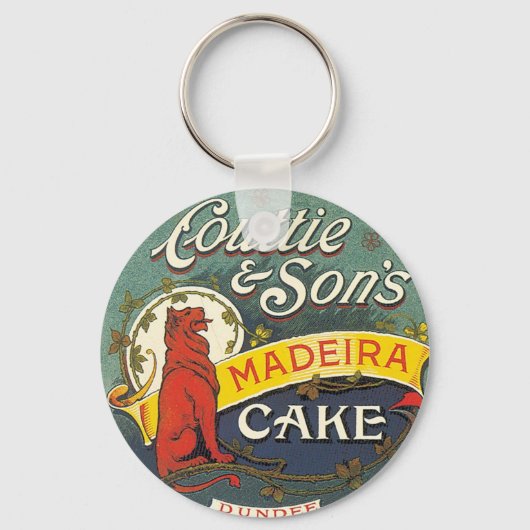 Couttie & Son's Madeira Cake Dundeeヴィンテージラベル キーホルダー (正面)