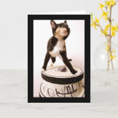 Couture Cat カード (黄色い花)