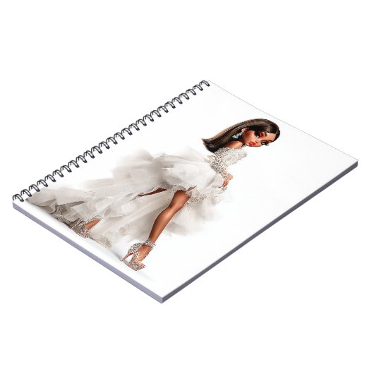 Couture Cloud Spiral Photo Notebook ノートブック (左側)