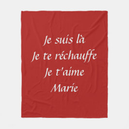 Couverture 100% personnalisée フリースブランケット