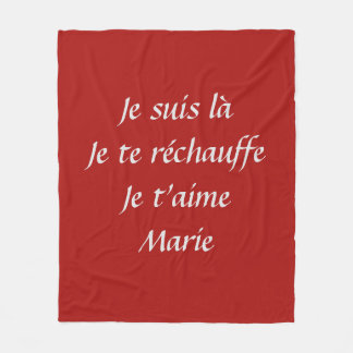 Couverture 100% personnalisée フリースブランケット