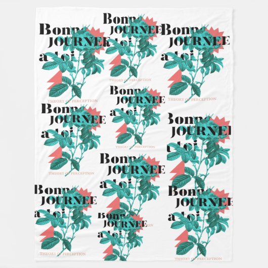 Couverture en laine polaire & sherpa フリースブランケット (正面)