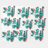 Couverture en laine polaire & sherpa フリースブランケット (正面(横))