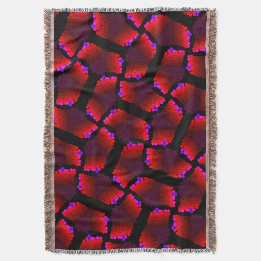 Couverture Jimette Design à franges déco スローブランケット (正面縦)