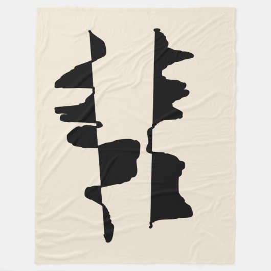 Couverture Polaire Abstrait Dual Face フリースブランケット (正面)