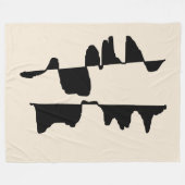 Couverture Polaire Abstrait Dual Face フリースブランケット (正面(横))