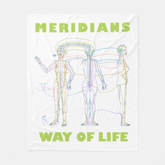 Couverture polaire Acupuncture Way of Life フリースブランケット (正面)