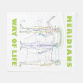 Couverture polaire Acupuncture Way of Life フリースブランケット (正面(横))