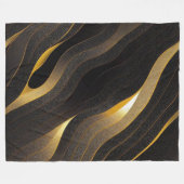 Couverture polaire art abstrait フリースブランケット (正面(横))