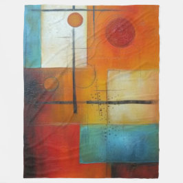 Couverture polaire art abstrait フリースブランケット