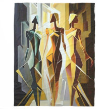 Couverture polaire art abstrait