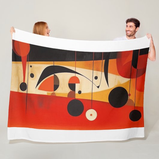 Couverture polaire art abstrait フリースブランケット (インサイチュ)