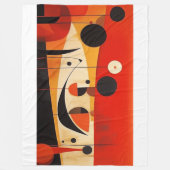 Couverture polaire art abstrait フリースブランケット (正面)