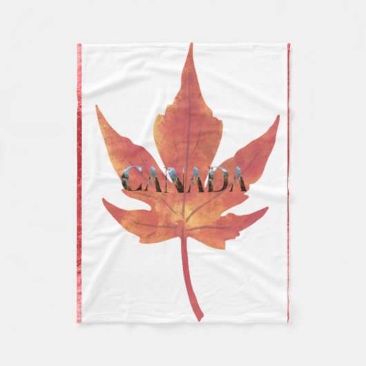 couverture polaire canada castor フリースブランケット (正面)