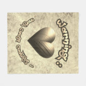 Couverture Polaire - Charming Cool Dude フリースブランケット (正面(横))