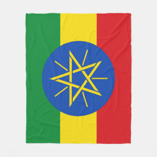 Couverture polaire Ethiopian flag フリースブランケット