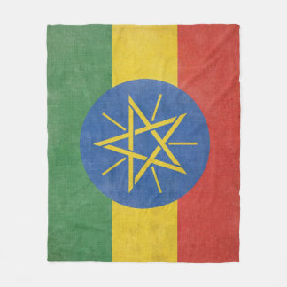 Couverture polaire Ethiopian flag フリースブランケット