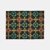 Couverture polaire Jimette Design jaune orange フリースブランケット (正面(横))