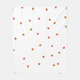 Couverture Polaire strawberry  フリースブランケット