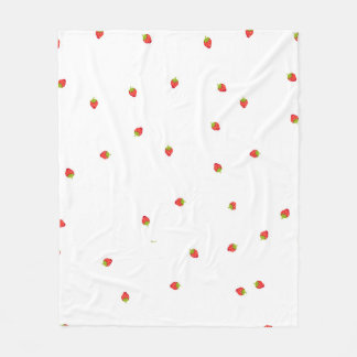 Couverture Polaire strawberry  フリースブランケット