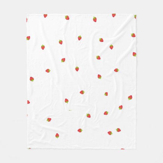Couverture Polaire strawberry  フリースブランケット (正面)