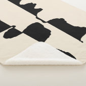 Couverture Sherpa Abstrait Dual Face シェルパブランケット (3/4)