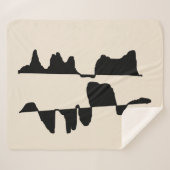 Couverture Sherpa Abstrait Dual Face シェルパブランケット (正面(横))