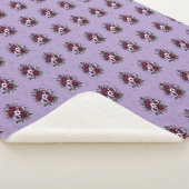 Couverture Sherpa Douceur – Bouquet de Violettes シェルパブランケット (3/4)