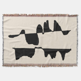 Couverture Tissée Art Abstrait Dual Face スローブランケット