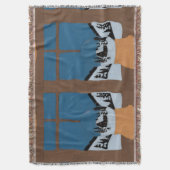 Couverture Tissée Hivernale - Boule à Neige スローブランケット (正面縦)