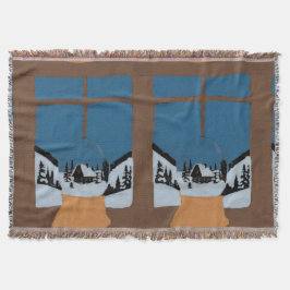 Couverture Tissée Hivernale - Boule à Neige スローブランケット