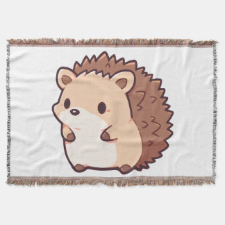 Couverture Tissée Petit Hérisson Kawaii スローブランケット