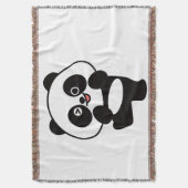 Couverture Tissée Petit Panda Kawaii スローブランケット (正面縦)