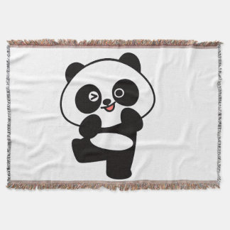 Couverture Tissée Petit Panda Kawaii スローブランケット