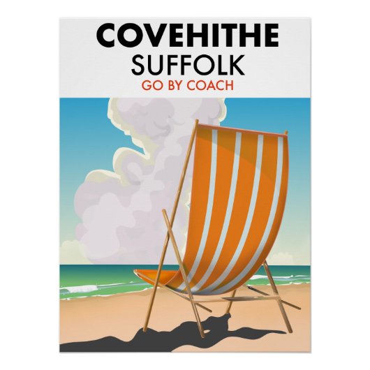 Covehithe suffolkビーチ旅行ポスター ポスター (正面)