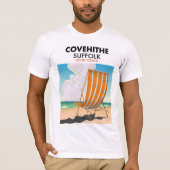 Covehithe suffolkビーチ旅行ポスター tシャツ (正面)