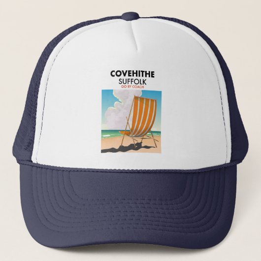 Covehithe suffolkビーチ旅行ポスターTシャツ キャップ (正面)