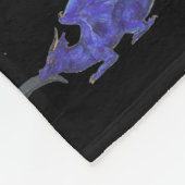 Covenの記号の螺線形の本質のユニコーンのGriffonのケルト語 フリースブランケット (角)