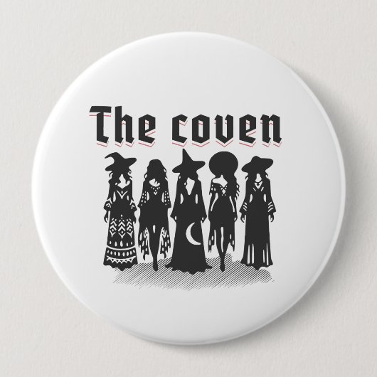 coven bachelorette party witchy 缶バッジ (正面)