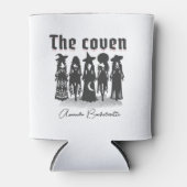 coven gothic witchy bachelorette party custom name 缶クーラー (正面)