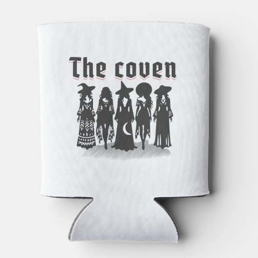 coven gothic witchy bachelorette party custom name 缶クーラー (裏面)