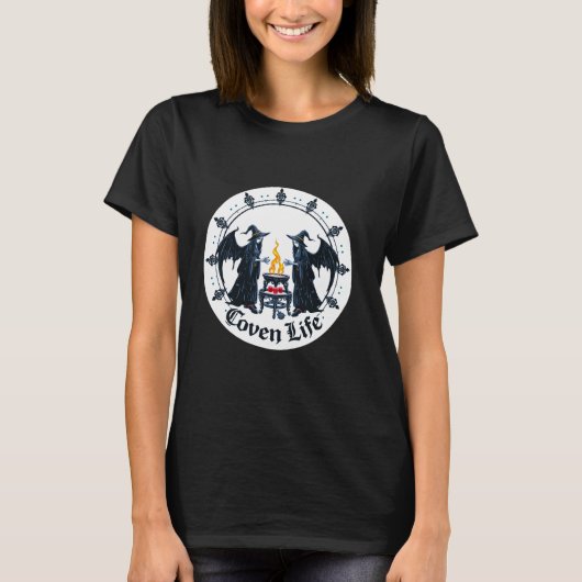 Coven Lifeゴシック魔女ハロウィーン Tシャツ (正面)