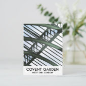 Covent Garden，ロンドン，ヴィンテージスタイル旅行ポスター ポストカード (スタンド正面)